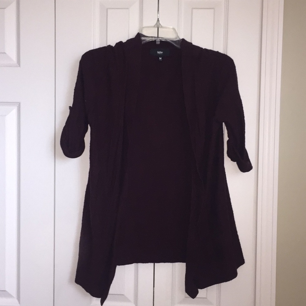 Maroon cardigan